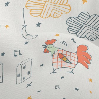 Simple Line Chicken Lightweight Performance Linen