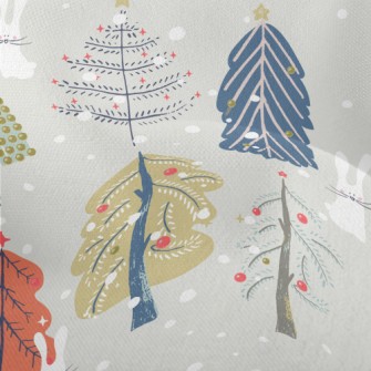 Nordic Warm Christmas Tree Lightweight Performance Linen