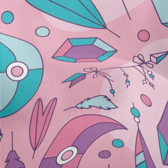 Geometric Crystal Feather Lightweight Performance Linen