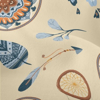 Folk Custom Dream Catcher Lightweight Performance Linen