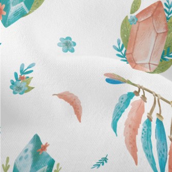 Watercolor Crystal Feather Lightweight Performance Linen