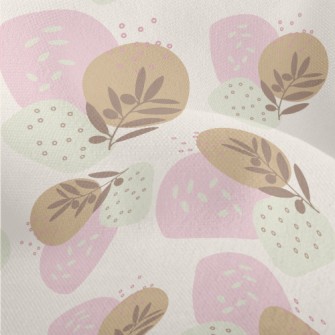 Small Soft Colored Leaves Lightweight Performance Linen