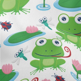 Daze Tongue Sticking Out Frog Lightweight Performance Linen