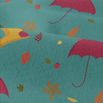 Rainy Day Umbrella Rain Boots Modern Jersey