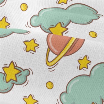 Crescent Moon Clouds Modern Jersey