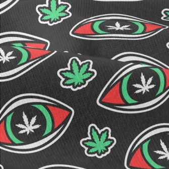 Eyes Cannabis Leaves Modern Jersey