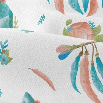 Watercolor Crystal Feather Modern Jersey