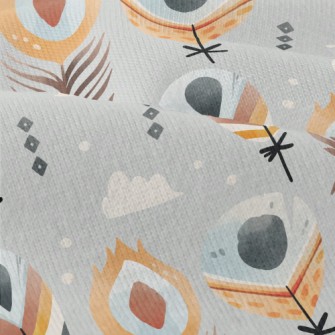 Ethnic Style Feathers Modern Jersey