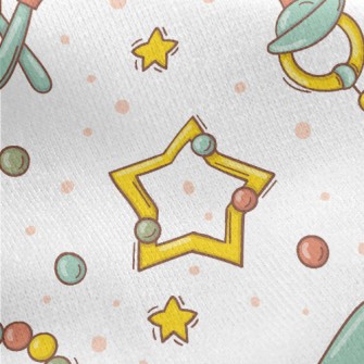 Little Girl Toy Comb Jersey Backed Fleece