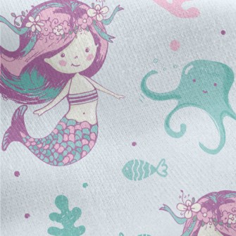 Gentle Mermaid Princess Jersey Backed Fleece