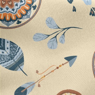 Folk Custom Dream Catcher Jersey Backed Fleece