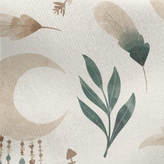 Soft Feather Decoration Jersey Backed Fleece