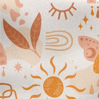 Mysterious Rainbow Butterfly Jersey Backed Fleece