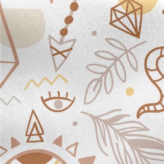 Secret Eyes Snake Jersey Backed Fleece