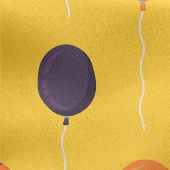 Halloween Balloons Jersey Backed Fleece