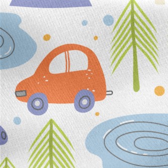 Travel By Car Jersey Backed Fleece