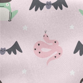 Halloween Bat Snake Jersey Backed Fleece