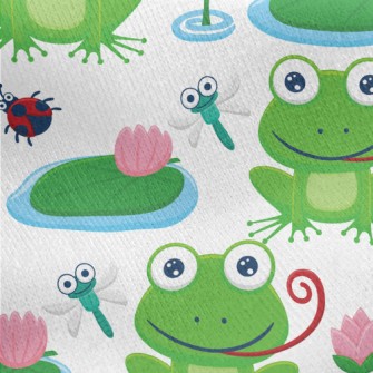 Daze Tongue Sticking Out Frog Jersey Backed Fleece