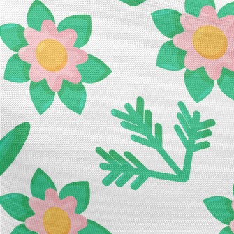 Elegant Flowers And Plants Pongee