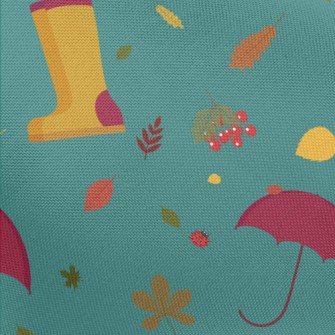 Rainy Day Umbrella Rain Boots Pongee