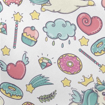 Fantasy Unicorn Pongee