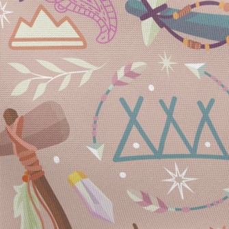 Nordic Style Feathers Pongee