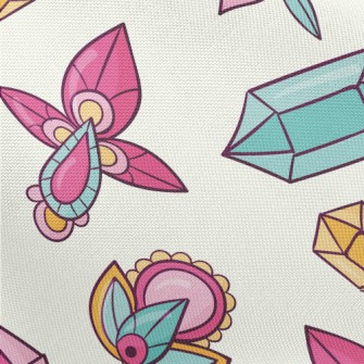 Gems And Flowers Pongee