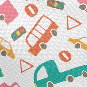 Colorful Cars Pongee