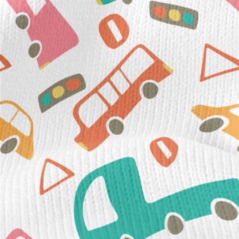Colorful Cars Stretch Jersey