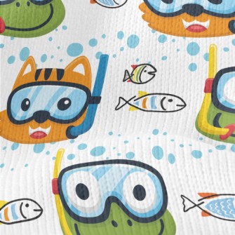 Frog And Shallow Water Cat Stretch Jersey