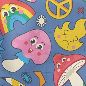 Weird Expression Mushroom Lightweight Cotton Poplin