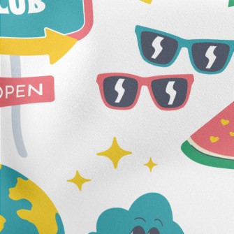 Helpless Eyes Fruit Lightweight Cotton Poplin