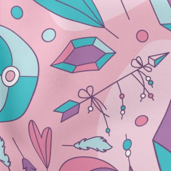 Geometric Crystal Feather Lightweight Cotton Poplin