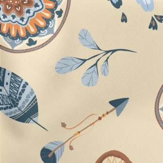 Folk Custom Dream Catcher Lightweight Cotton Poplin