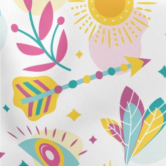 Mysterious Eye Feather Lightweight Cotton Poplin