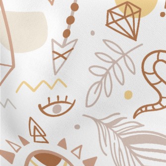 Secret Eyes Snake Lightweight Cotton Poplin