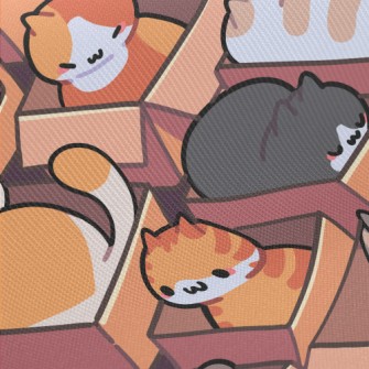 Cardboard Life Kitten Midweight Cotton Poplin