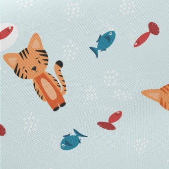 Homeless Cat Midweight Cotton Poplin