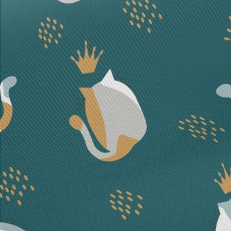 Cute Cat Butt Midweight Cotton Poplin