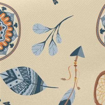 Folk Custom Dream Catcher Midweight Cotton Poplin