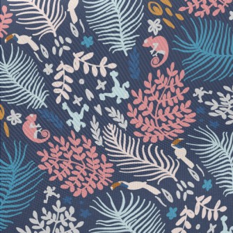 Tropical Forest Plants Midweight Cotton Poplin
