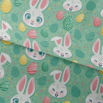 Happy Big-eyed Bunny Waterproof Oxford