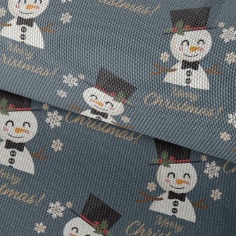 Smiling Christmas Snowman Waterproof Oxford