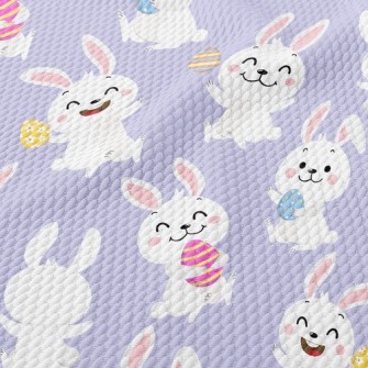 Happy Jumping Bunny Birdseye Piqué