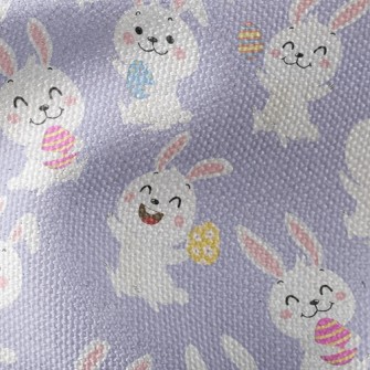 Happy Jumping Bunny Waterproof Canvas