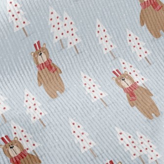 Christmas Scarf Bear Standard Corduroy