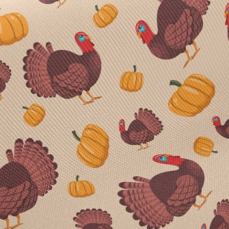 Turkey And Pumpkin Twill