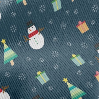 Snowflake Snowman Standard Corduroy