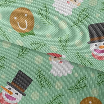 Merry Christmas Characters Waterproof Oxford