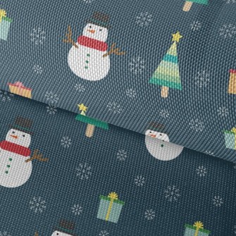 Snowflake Snowman Waterproof Oxford